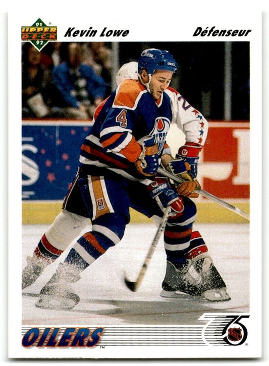 1991-92 Upper Deck French Kevin Lowe Edmonton Oilers #186