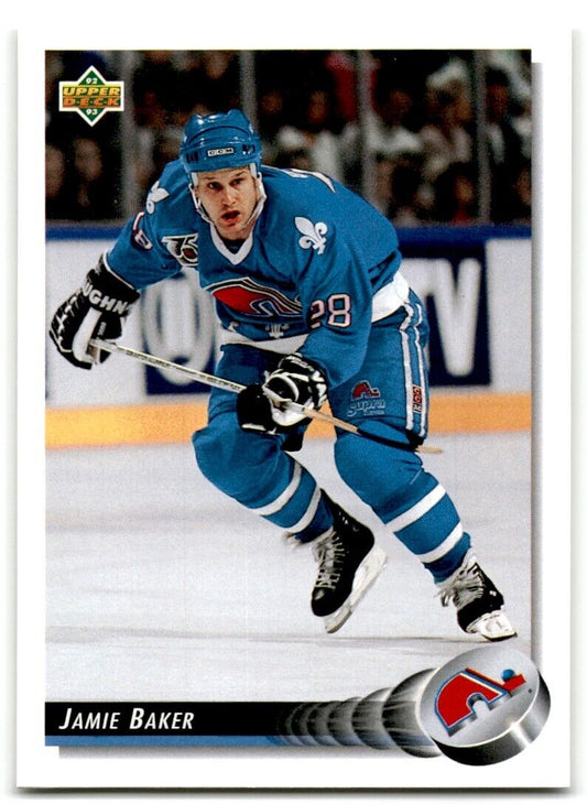 1992-93 Upper Deck Jamie Baker Quebec Nordiques #130