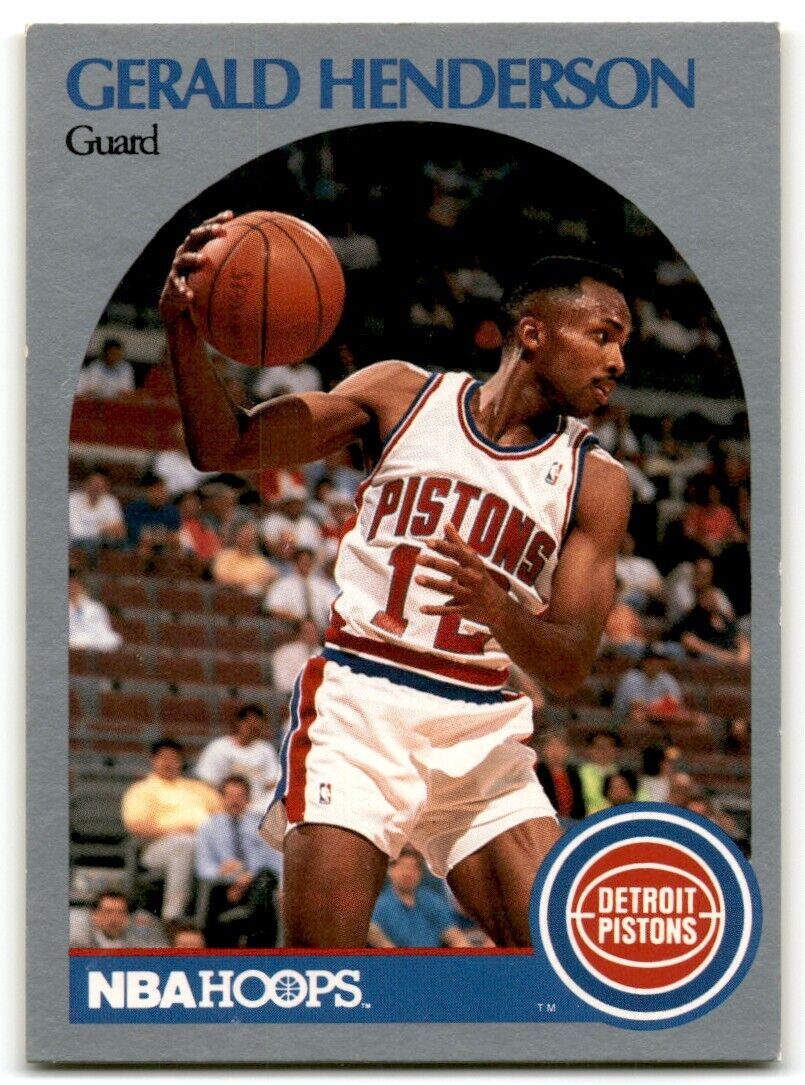 1990-91 Hoops Gerald Henderson Detroit Pistons #106