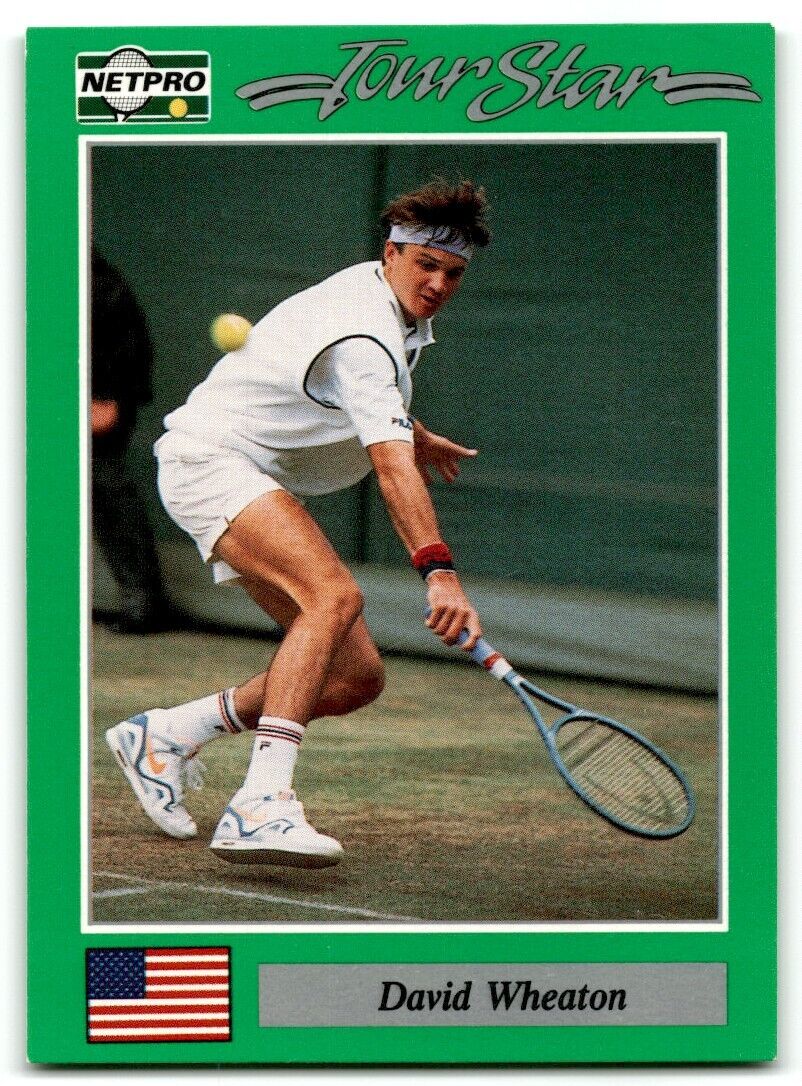 1991 Protennis player Cards Netpro Tour Star David Wheaton Rookie #6