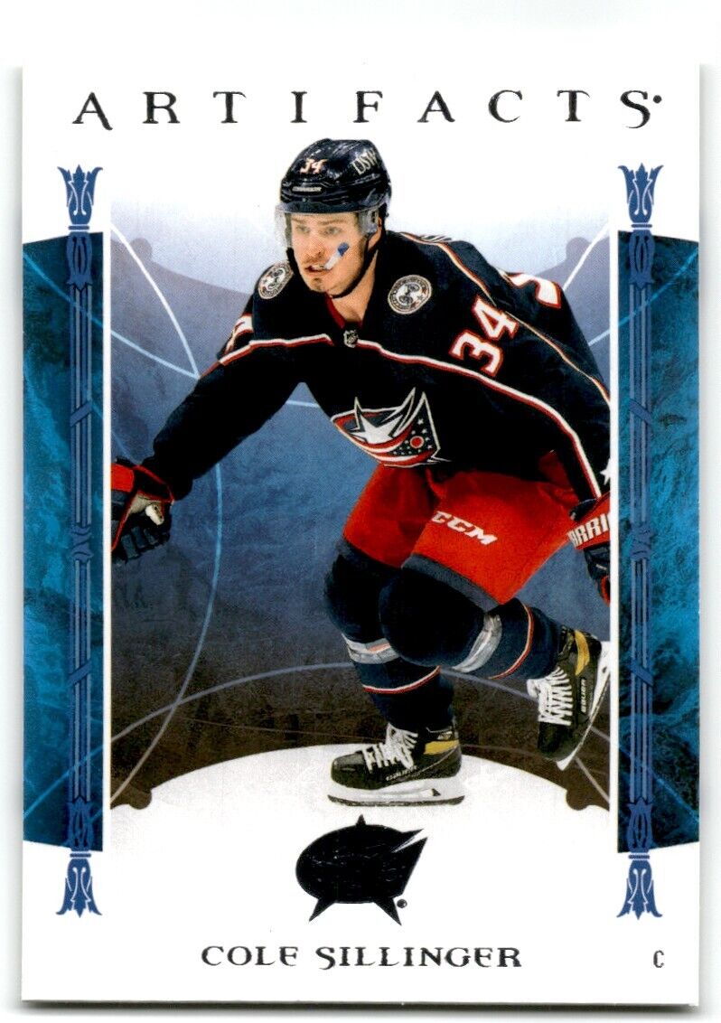 2022-23 Upper Deck Artifacts Cole Sillinger Columbus Blue Jackets #95