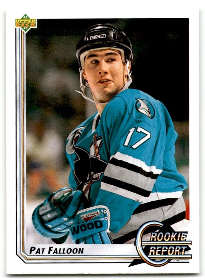 1992-93 Upper Deck Pat Falloon Rookie San Jose Sharks #355