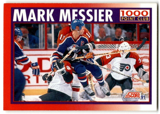 1991-92 Score Canadian Bilingual Mark Messier Edmonton Oilers #263