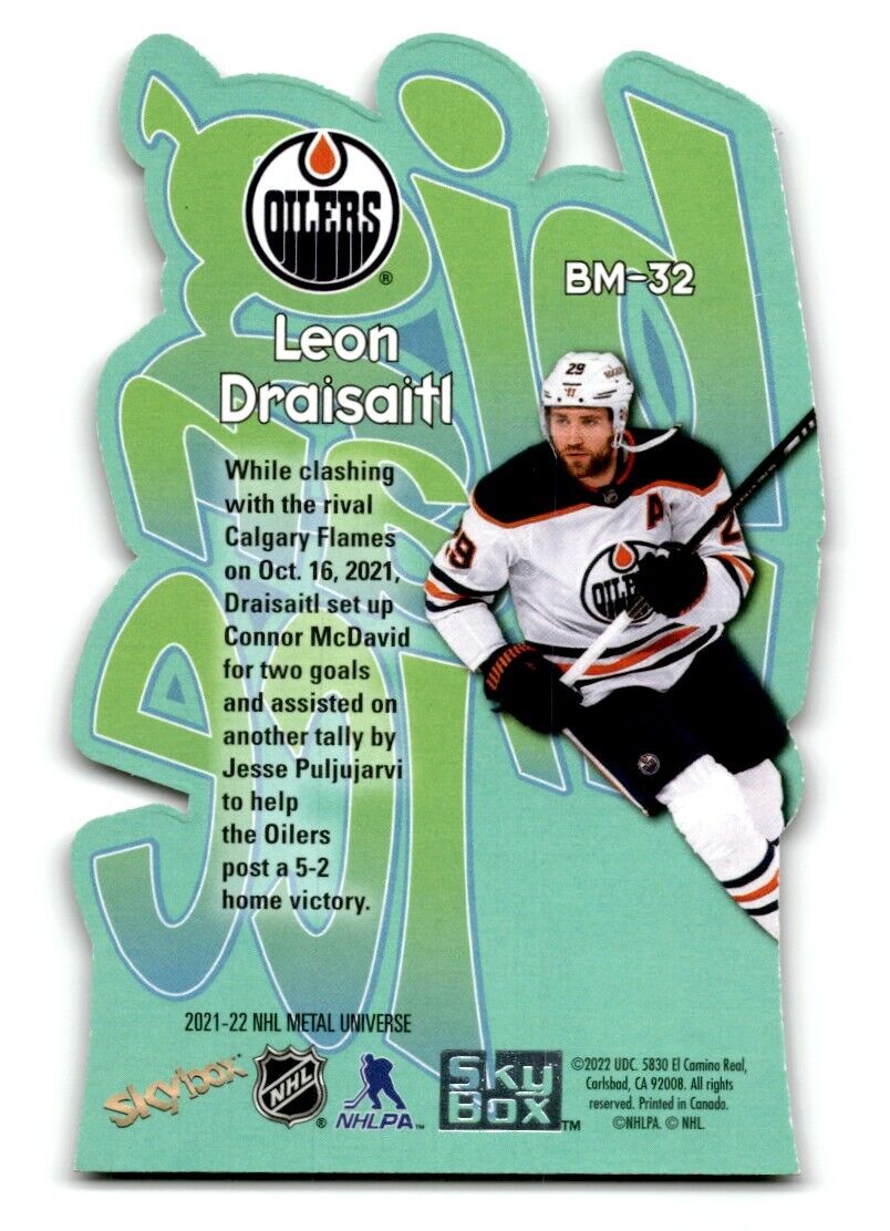 2021-22 Skybox Metal Universe Big Man on Ice Leon Draisaitl Edmonton Oilers