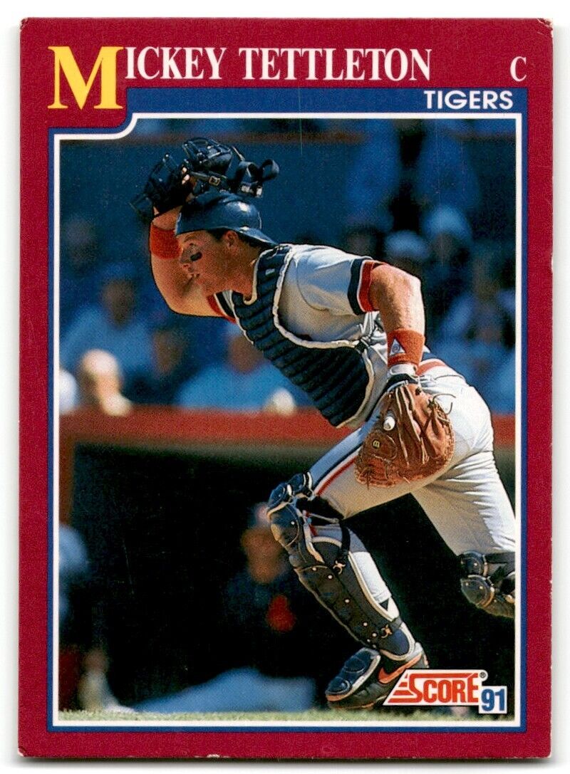 1991 Score Mickey Tettleton Detroit Tigers #25T