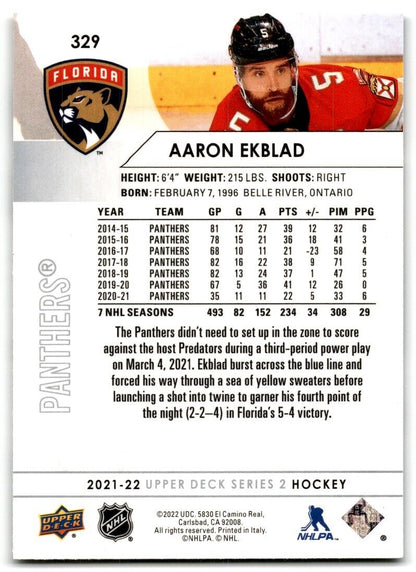 2021-22 Upper Deck Aaron Ekblad Florida Panthers #329