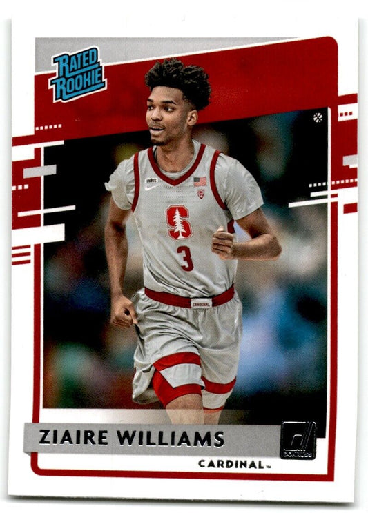 2021-22 Panini Chronicles Donruss Draft Picks Ziaire Williams Stanford Cardinal