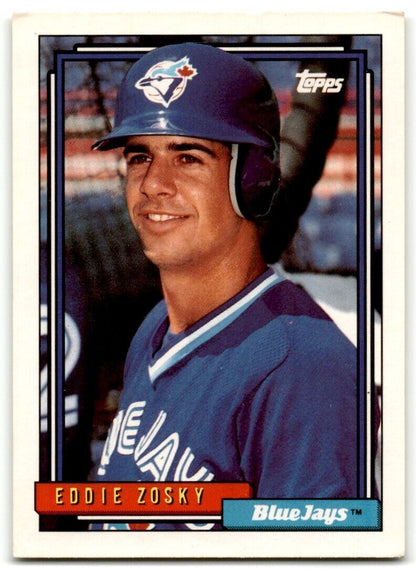 1992 Topps Eddie Zosky Toronto Blue Jays #72