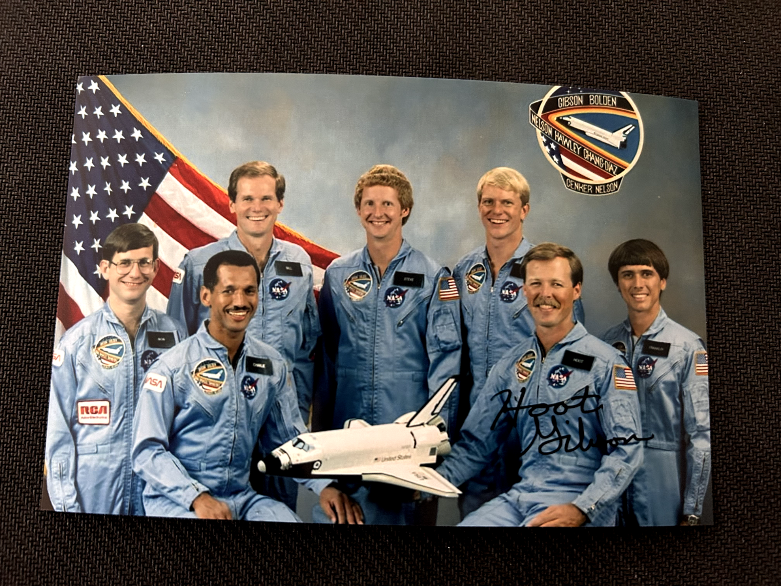 NASA Astronaut  Robert Hoot Gibson Authentic Hand Signed Autograph 5X7