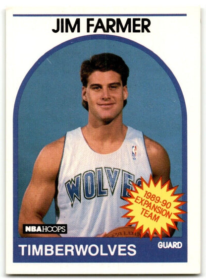 1989-90 Hoops Jim Farmer Minnesota Timberwolves #334