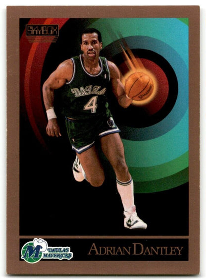 1990-91 SkyBox Adrian Dantley Dallas Mavericks #61