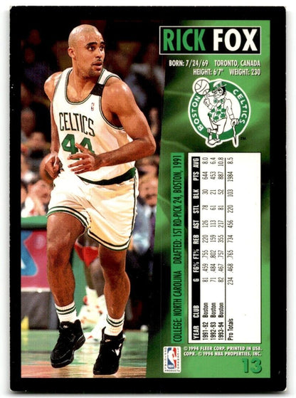 1994-95 Fleer Rick Fox Boston Celtics #13