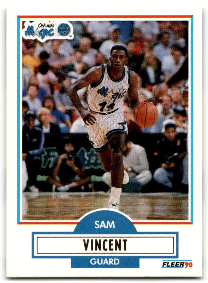 1990-91 Fleer Sam Vincent Orlando Magic #137