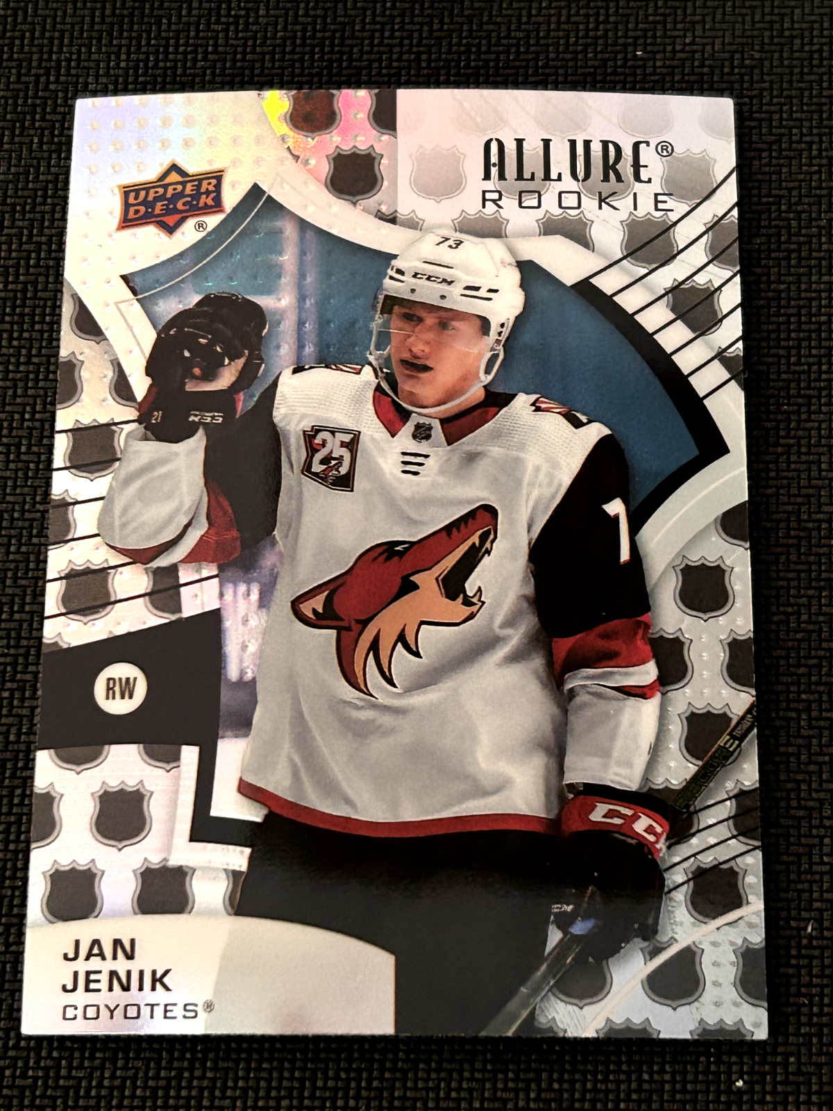 JAN JENIK Black Rainbow Rookie Card #140 RC 2021-22 Upper Deck Allure COYOTES