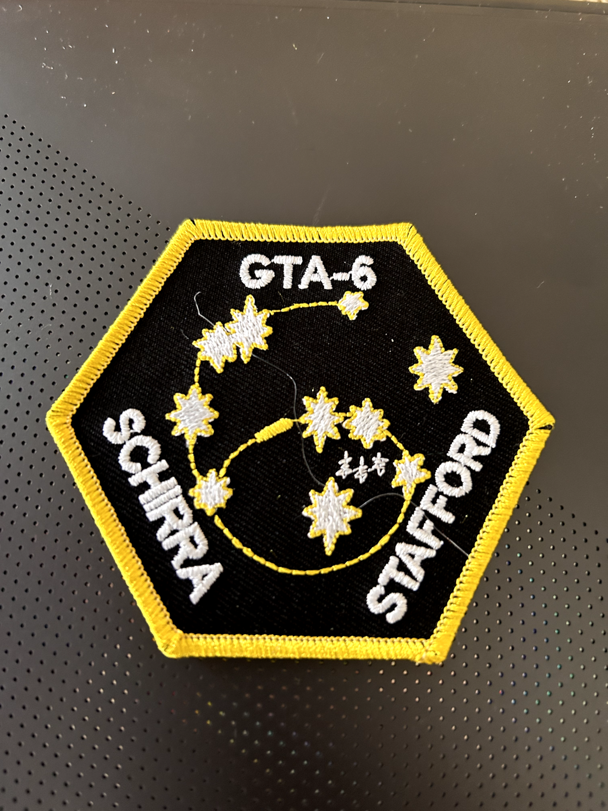 NASA 3 inches mission patch - Gemini 6 Schirra Stafford