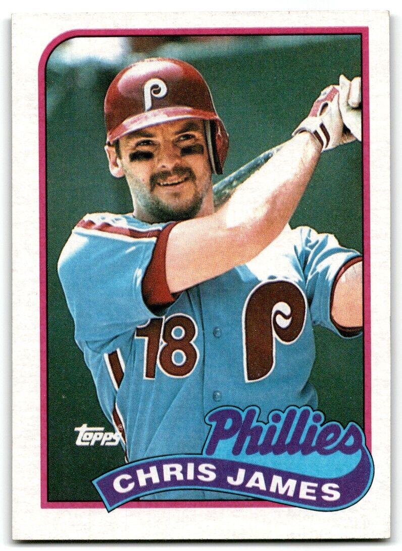 1989 Topps Chris James Philadelphia Phillies #298