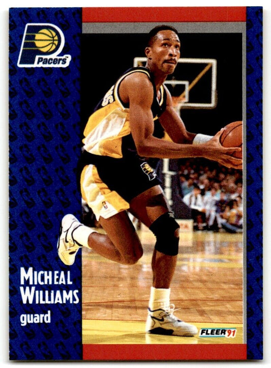 1991-92 Fleer Micheal Williams Indiana Pacers #88