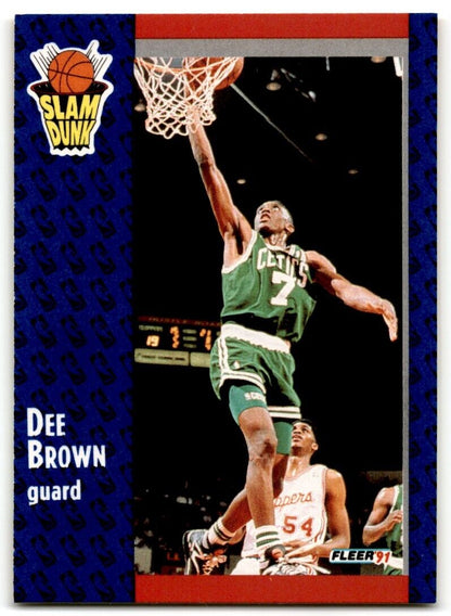 1991-92 Fleer Dee Brown Boston Celtics #228