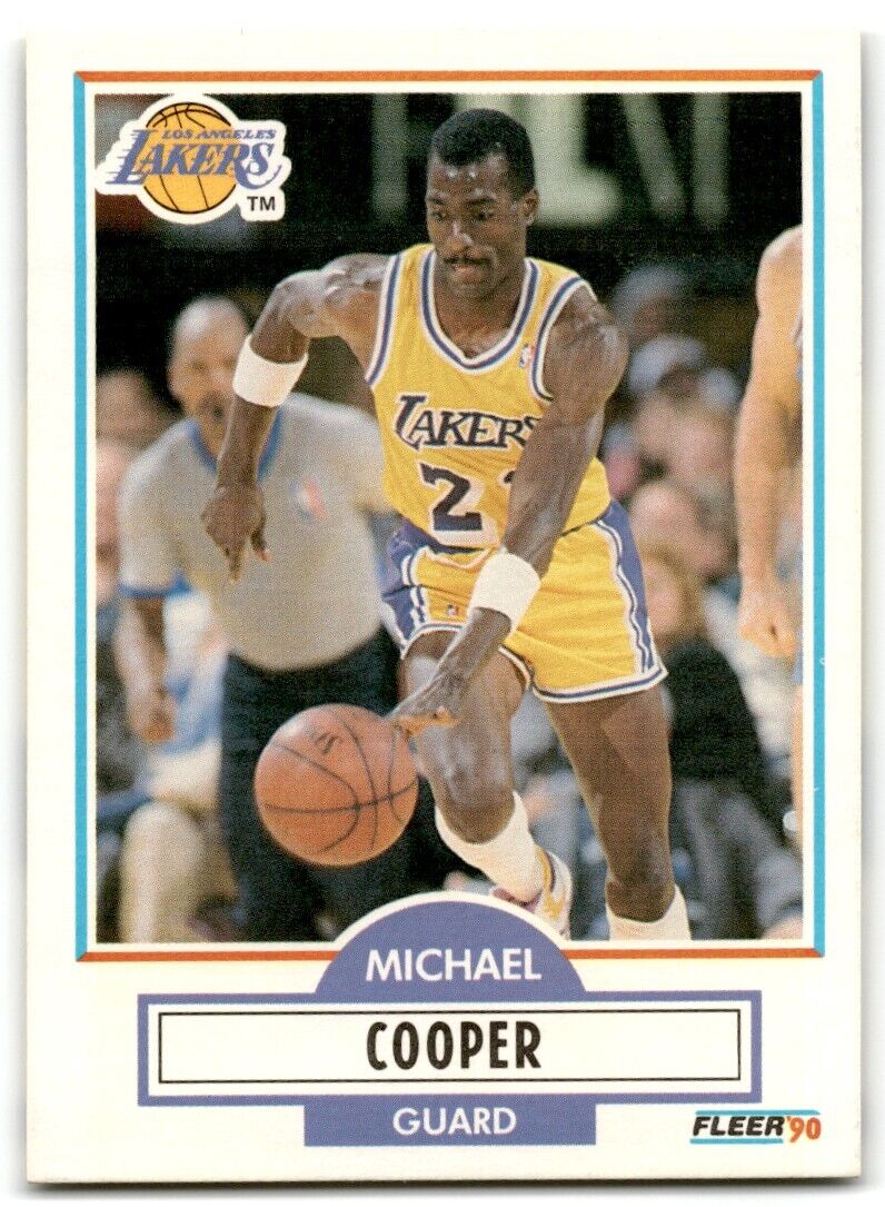 1990-91 Fleer Michael Cooper Los Angeles Lakers #90