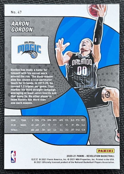 2020-21 Panini Revolution Aaron Gordon Orlando Magic #47