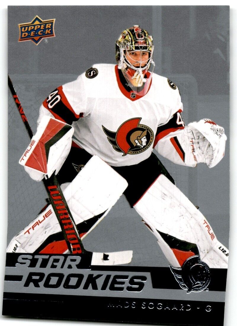 2022-23 Upper Deck Star Rookies Mads Sogaard Rookie Ottawa Senators #17