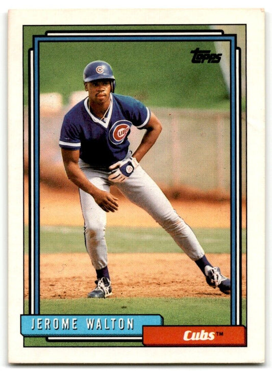 1992 Topps Jerome Walton Chicago Cubs #543