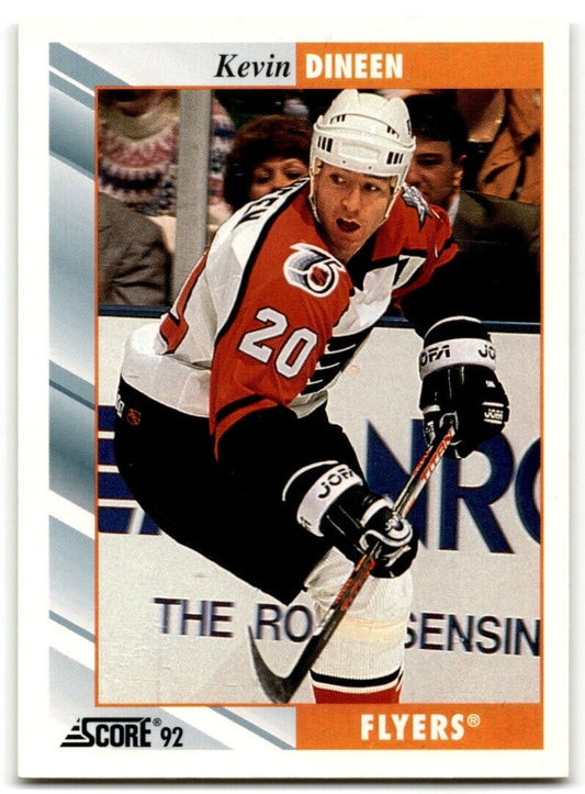 1992-93 Score Kevin Dineen Philadelphia Flyers #284