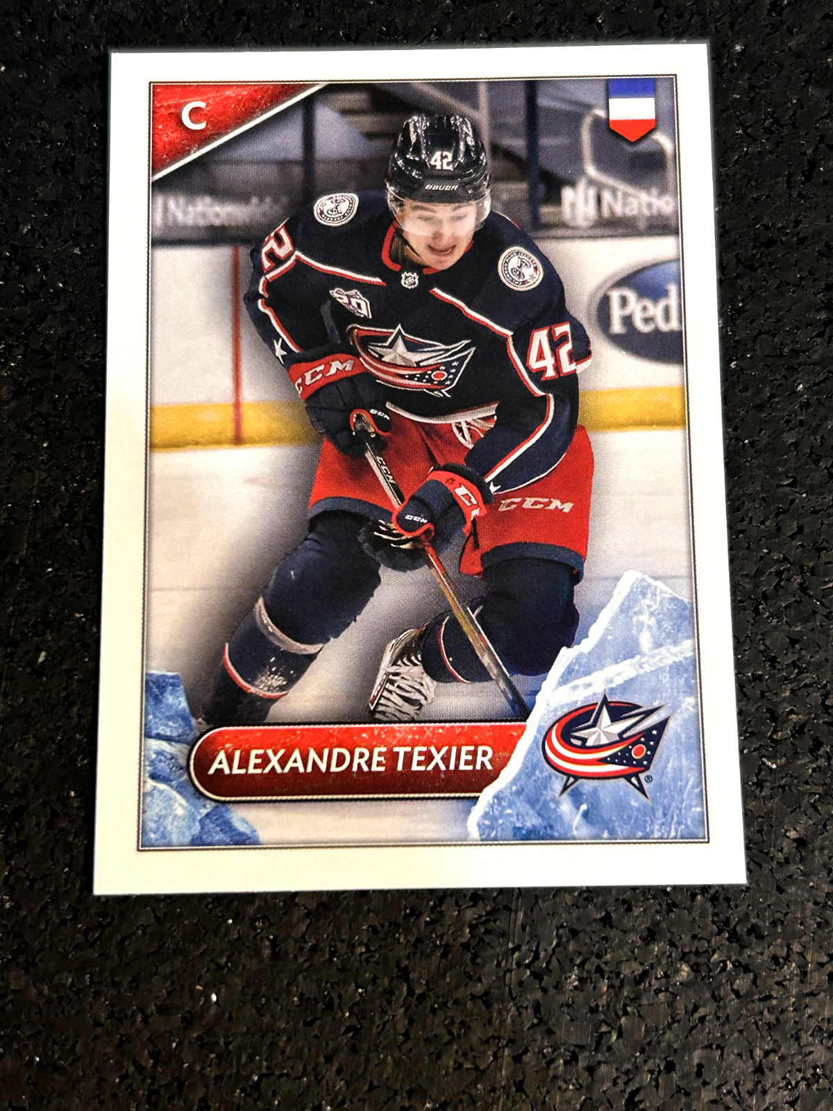 2021-22 Topps NHL Stickers #199 Alexandre Texier - Columbus Blue Jackets