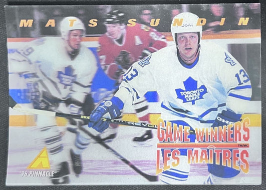 1995-96 Pinnacle McDonald's Game Winners Mats Sundin Toronto Maple Leafs #MCD-18