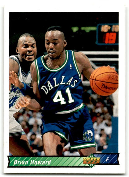 1992-93 Upper Deck Brian Howard Dallas Mavericks #378