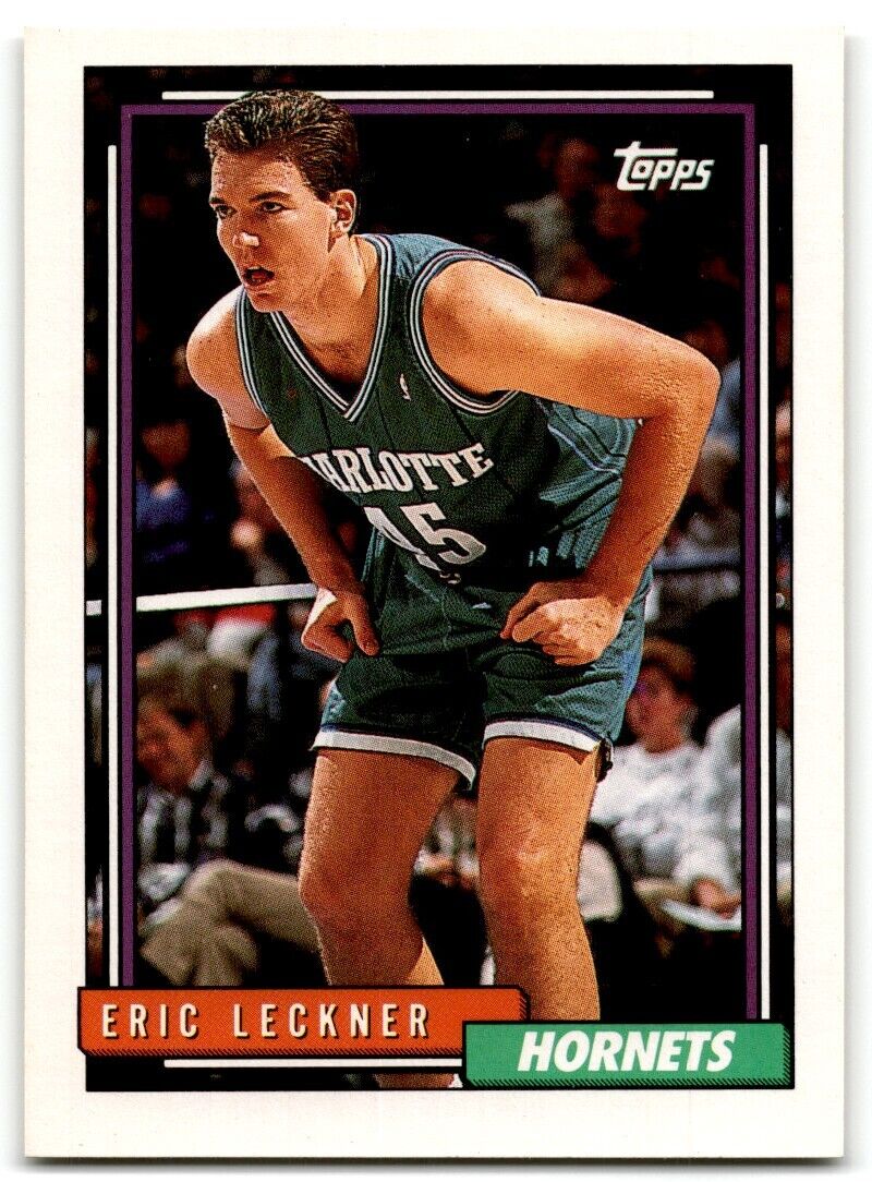 1992-93 Topps Eric Leckner Charlotte Hornets #40