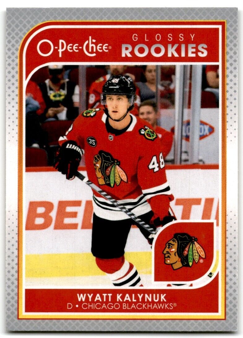 2021-22 O-Pee-Chee Wyatt Kalynuk Rookie Chicago Blackhawks #R-18