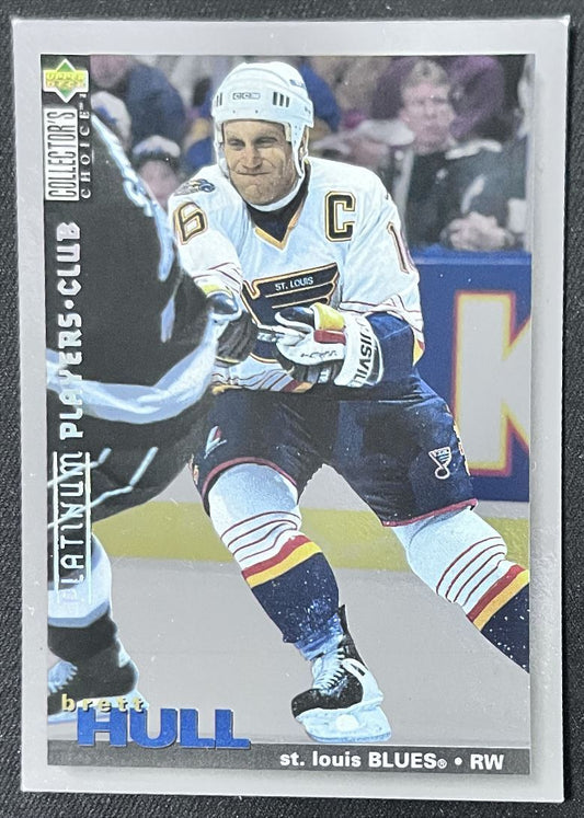 1995-96 Collector's Choice Player's Club Brett Hull St. Louis Blues #214