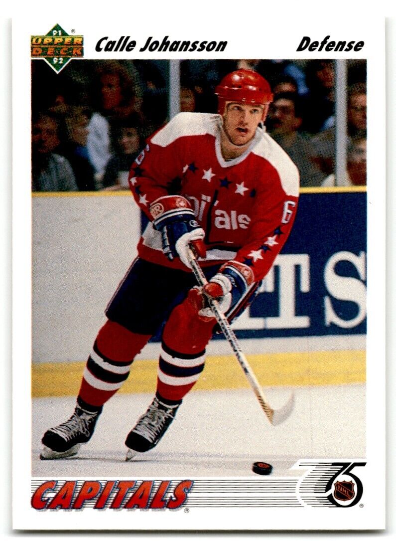 1991-92 Upper Deck Calle Johansson Washington Capitals #316