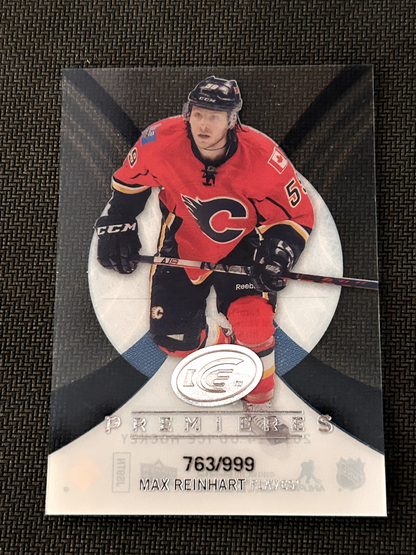 MAX REINHART 13/14 UD Upper Deck Ice Rookie #64 Calgary Flames RC #763/999