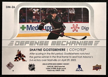 2022-23 Upper Deck Defense Mechanism Shayne Gostisbehere Arizona Coyotes #DM-26