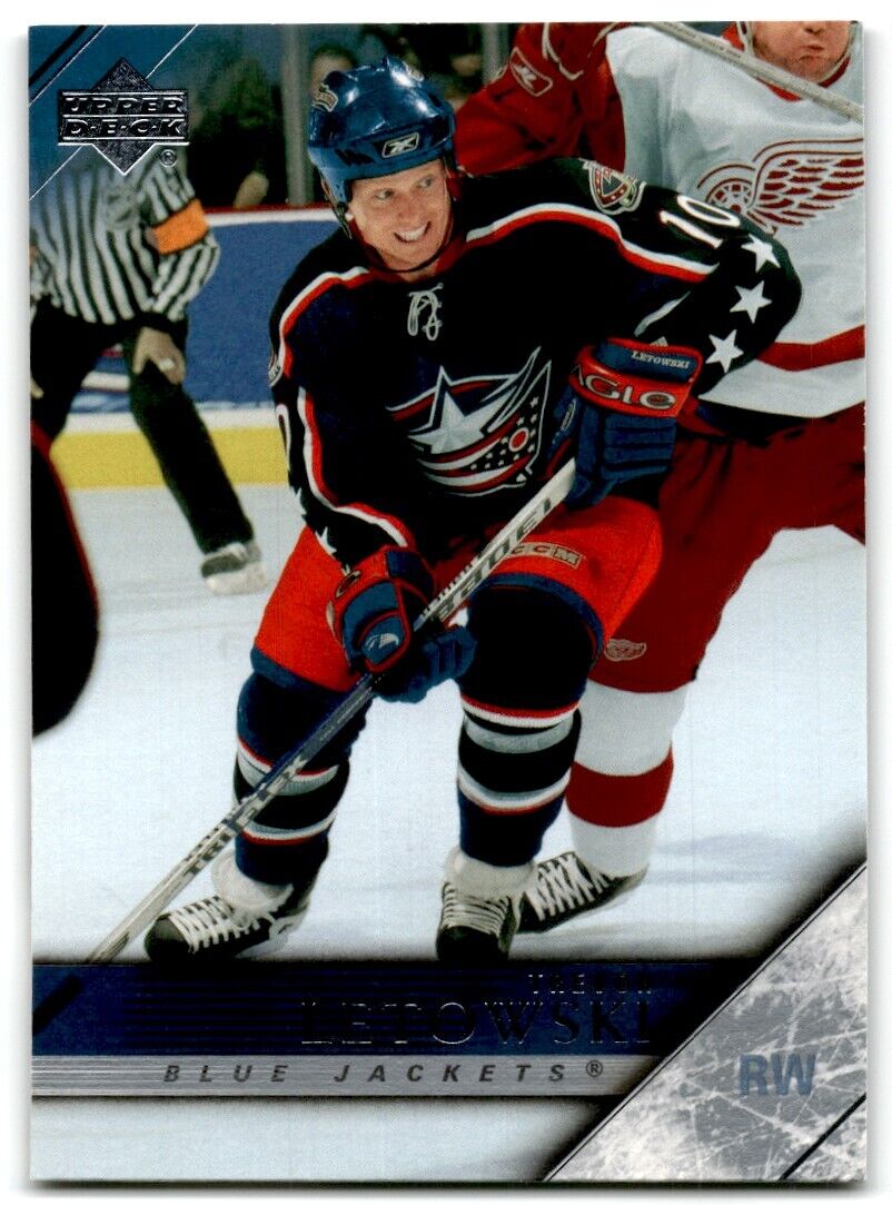 2005-06 Upper Deck Trevor Letowski Columbus Blue Jackets #303