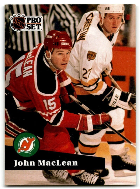 1991-92 Pro Set French John MacLean New Jersey Devils #136