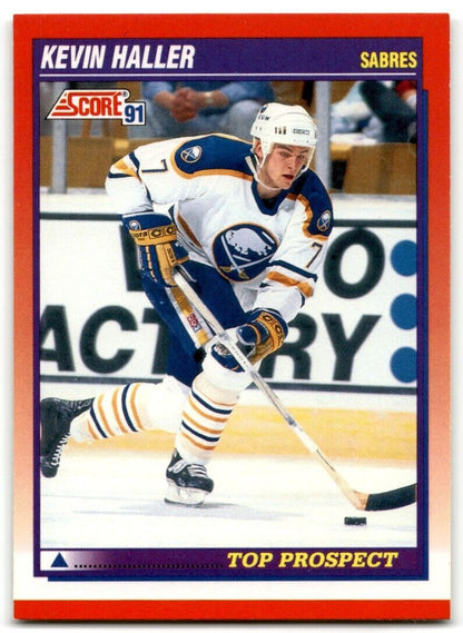 1991-92 Score Canadian Bilingual Kevin Haller Rookie Buffalo Sabres #276