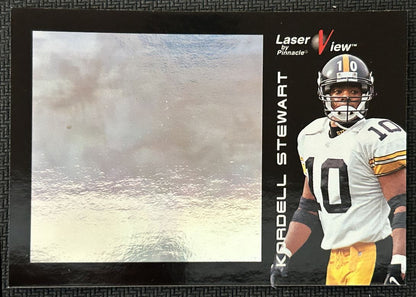 1996 Pinnacle Laser View Hologram Kordell Stewart Pittsburgh Steelers #25