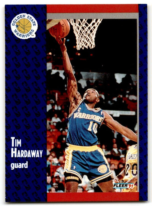 1991-92 Fleer Tim Hardaway Golden State Warriors #65