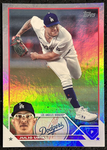 2023 Topps Julio Urías foil Los Angeles Dodgers #280