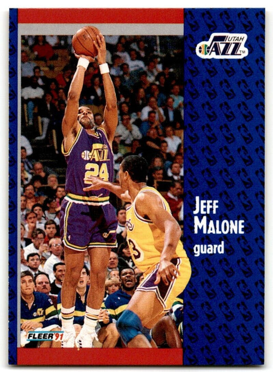 1991-92 Fleer Jeff Malone Utah Jazz #200