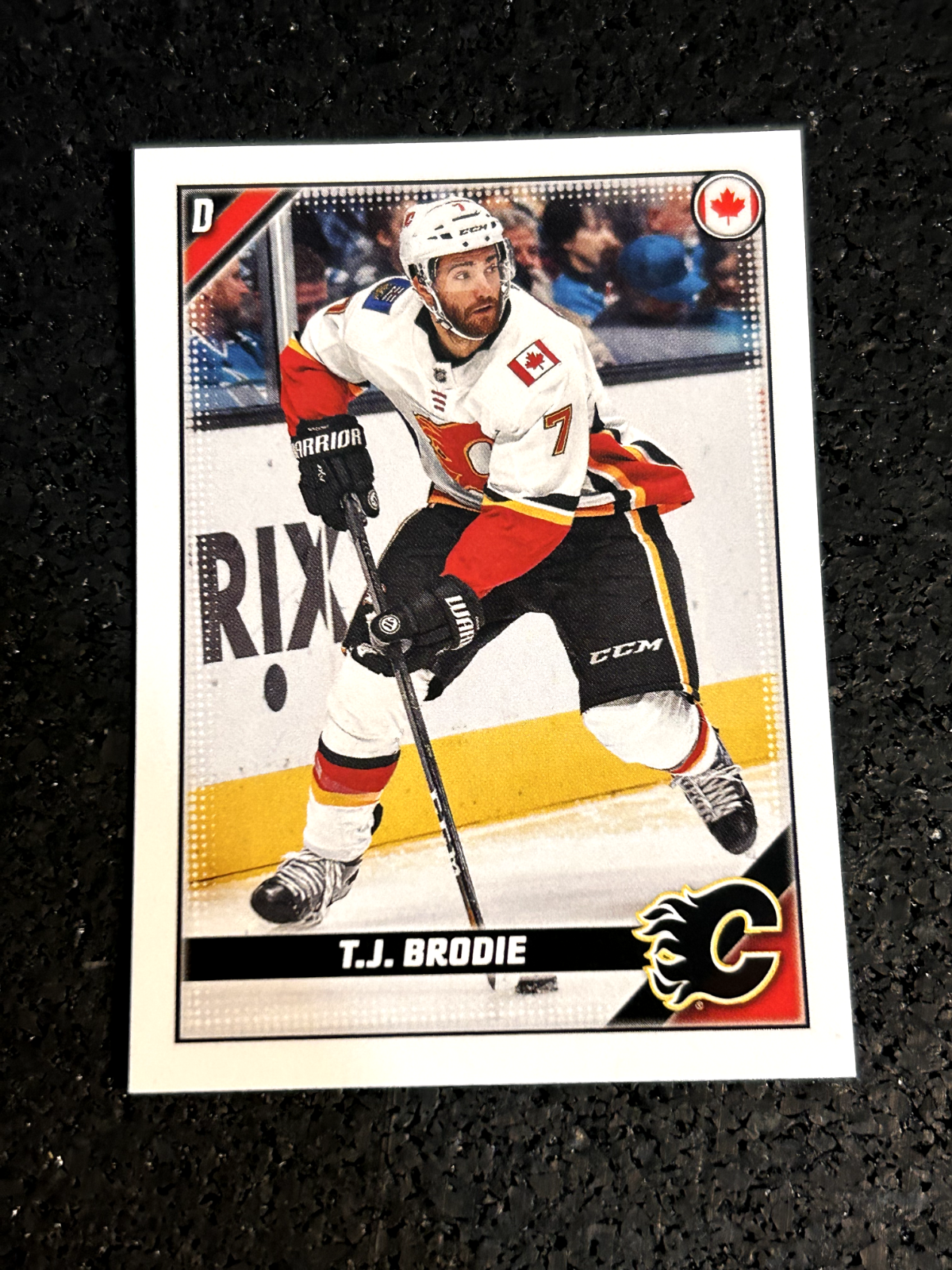 2019-20 Topps NHL Stickers #78 T.J. Brodie - Calgary Flames