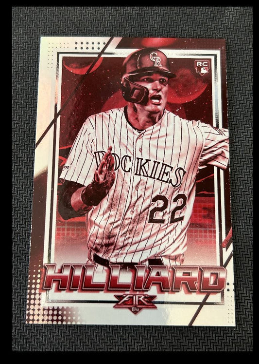 2020 Topps Fire Sam Hilliard Rookie Colorado Rockies #186