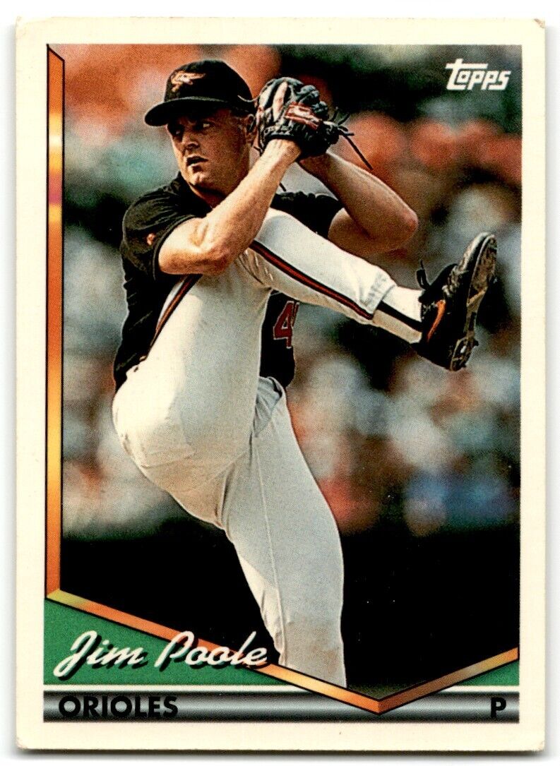 1994 Topps Jim Poole Baltimore Orioles #449