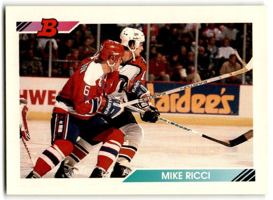 1992-93 Bowman Mike Ricci Quebec Nordiques #406