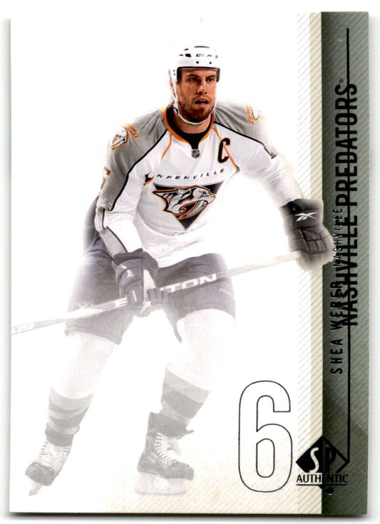 2010-11 SP Authentic Shea Weber Nashville Predators #20