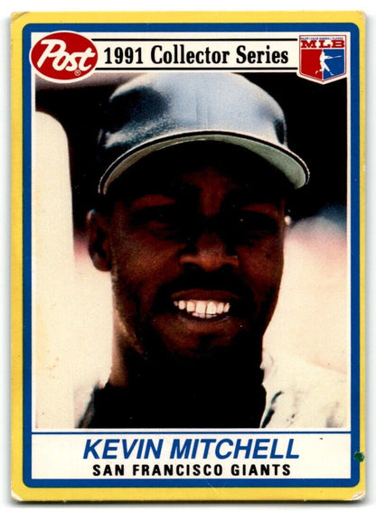 1991 Post Cereal Kevin Mitchell San Francisco Giants #24