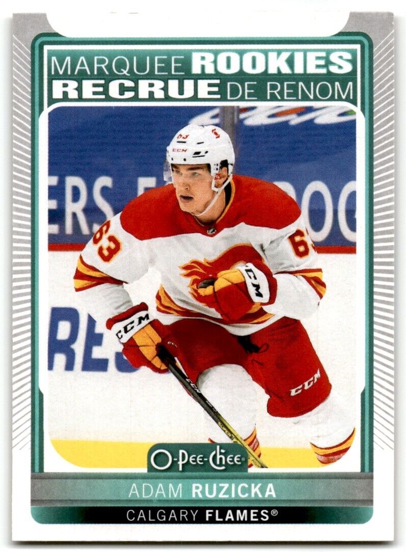 2021-22 O-Pee-Chee Markee Rookies Adam Ruzicka Rookie Calgary Flames #650